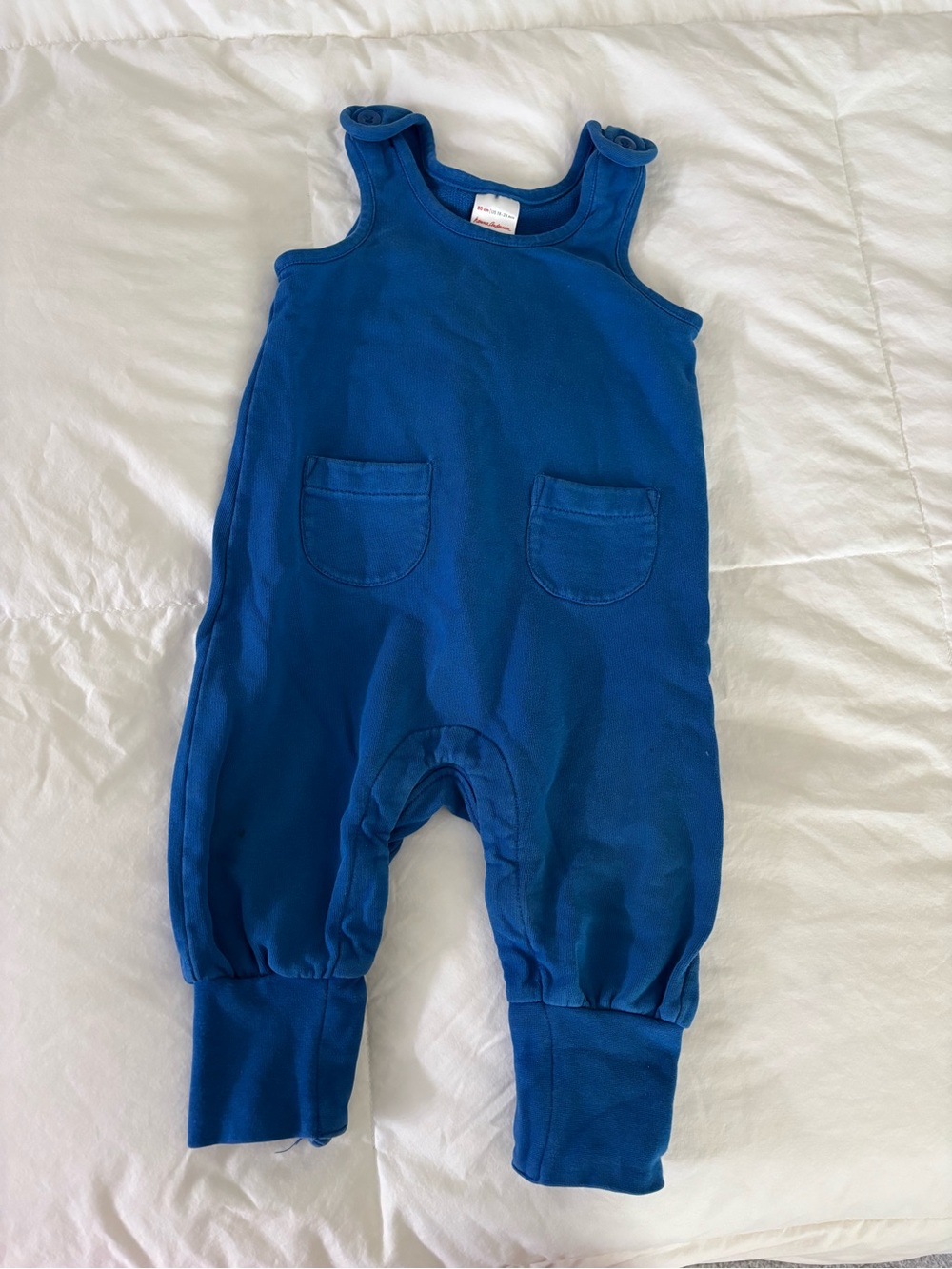 Hanna Andersson Romper Overalls in Royal Blue